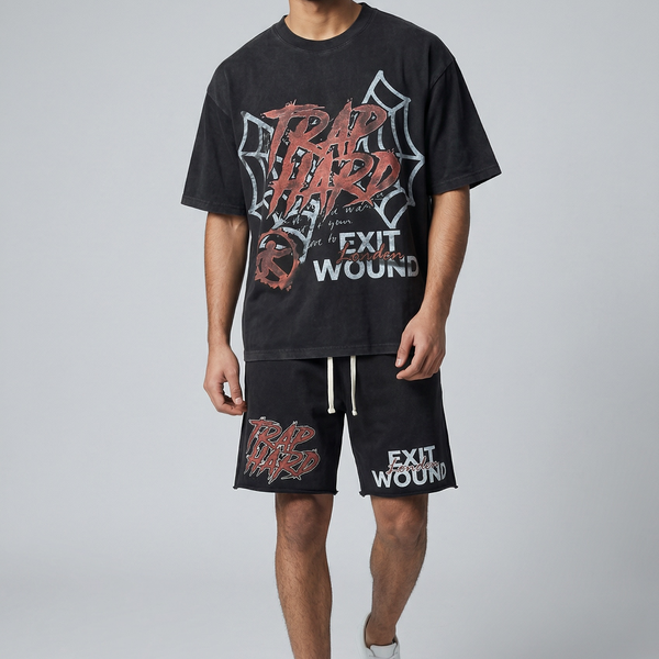 TRAP HARD SHORTS (OVERSIZED)