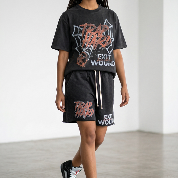 TRAP HARD SHORTS (OVERSIZED)
