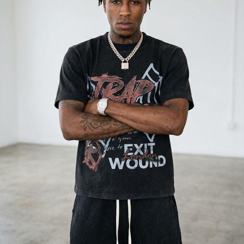 TRAP HARD T SHIRT (OVERSIZED)