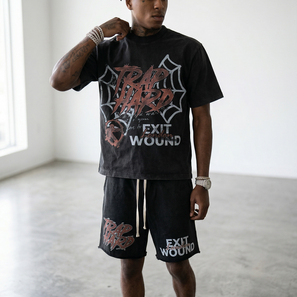 TRAP HARD SHORTS (OVERSIZED)